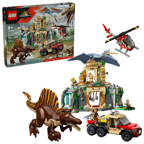LEGO - Jurassic World Spinosaurus & Quetzalcoatlus Air Mission 76976 984 Pieces