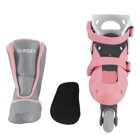 Globber 2 in 1 Learning Inline Skates Pastel Pink XS/S