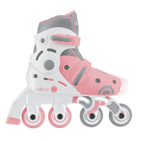 Globber 2 in 1 Learning Inline Skates Pastel Pink XS/S