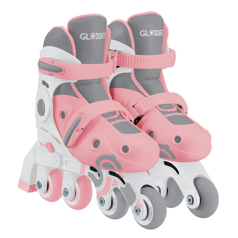 Globber 2 in 1 Learning Inline Skates Pastel Pink S/M