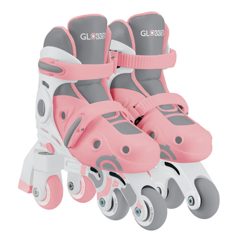 Globber 2 in 1 Learning Inline Skates Pastel Pink S/M