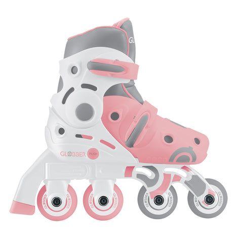 Globber 2 in 1 Learning Inline Skates Pastel Pink S/M