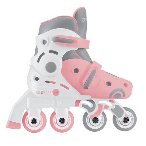 Globber 2 in 1 Learning Inline Skates Pastel Pink S/M