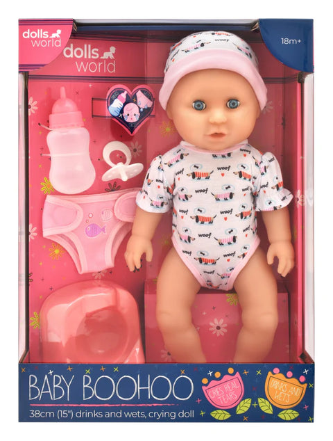 Dolls World Baby Boohoo Doll 38cm