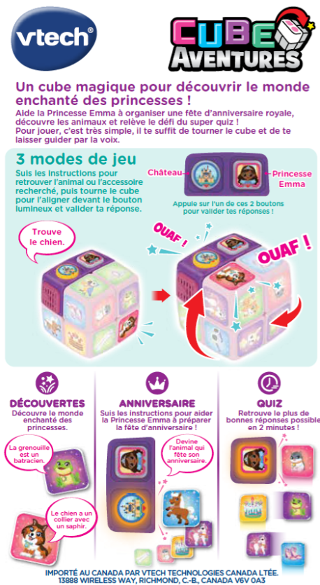 VTech Cube Aventures Princesse