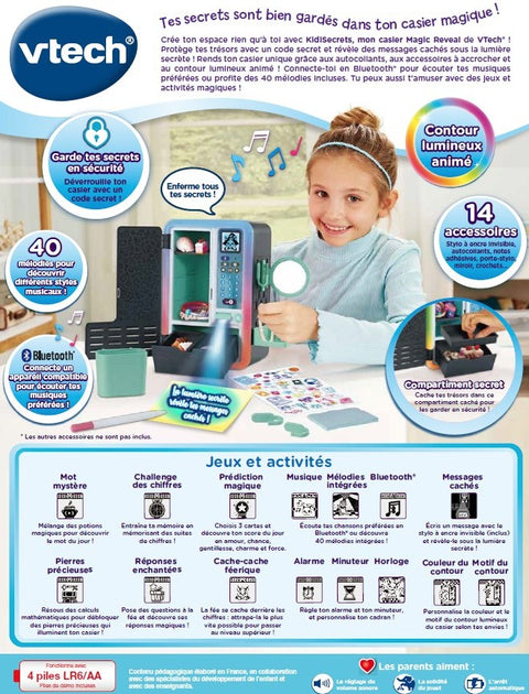 VTech KidiSecrets, Mon Casier Magic Reveal Noir