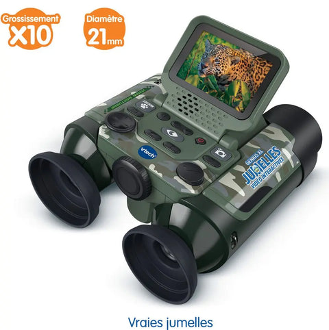 VTech Genius XL - Jumelles Vidéo Interactives Camouflage