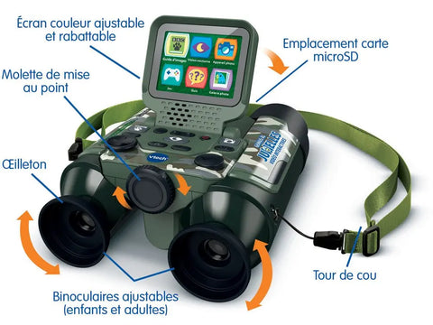 VTech Genius XL - Jumelles Vidéo Interactives Camouflage