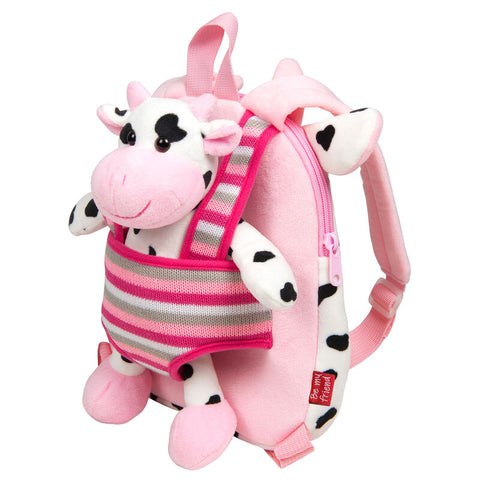 Perletti Connie The Cow Reversible Backpack With Plush Toy 25cm