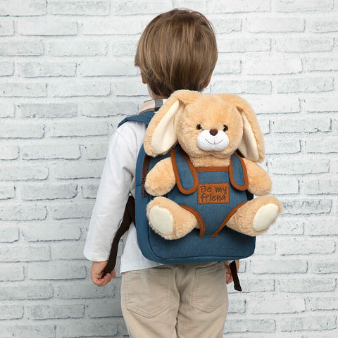 Perletti Bob Bunny Backpack With Plush Toy 26cm