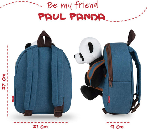 Perletti Paul Panda Backpack With Plush Toy 26cm