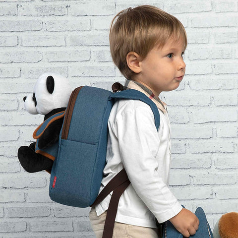 Perletti Paul Panda Backpack With Plush Toy 26cm