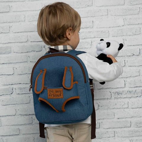 Perletti Paul Panda Backpack With Plush Toy 26cm