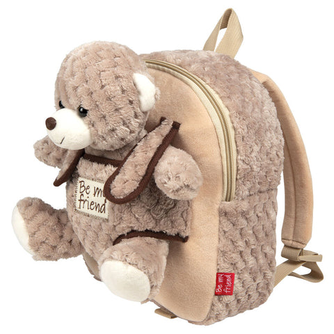 Perletti Milly Bear Backpack With Plush Toy 26cm