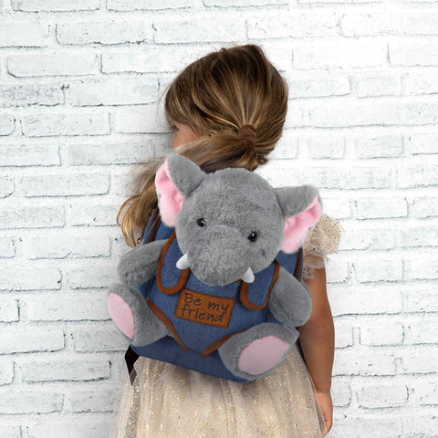 Perletti Elephant Allie Backpack With Plush Toy 26 cm