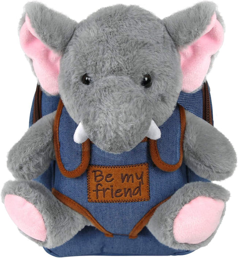 Perletti Elephant Allie Backpack With Plush Toy 26 cm