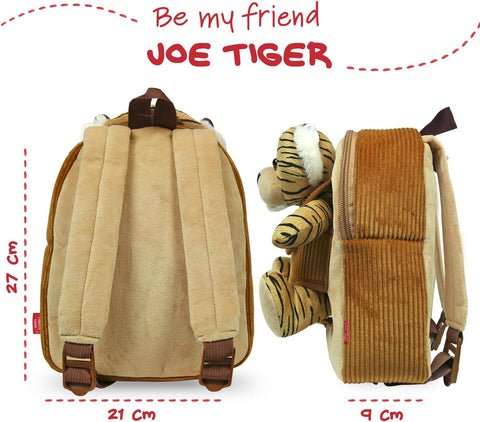 Perletti Tiger Joe Backpack With Plush Toy 26cm