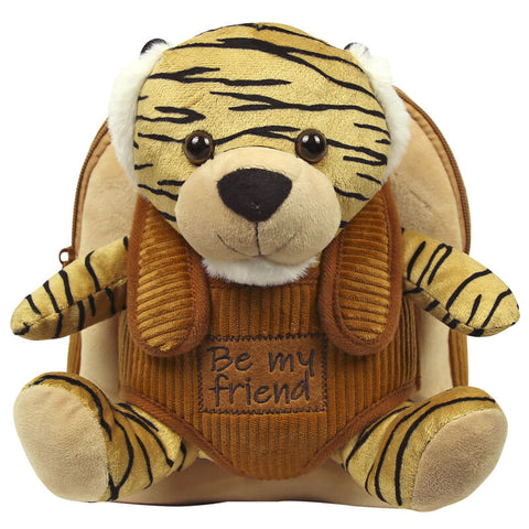 Perletti Tiger Joe Backpack With Plush Toy 26cm