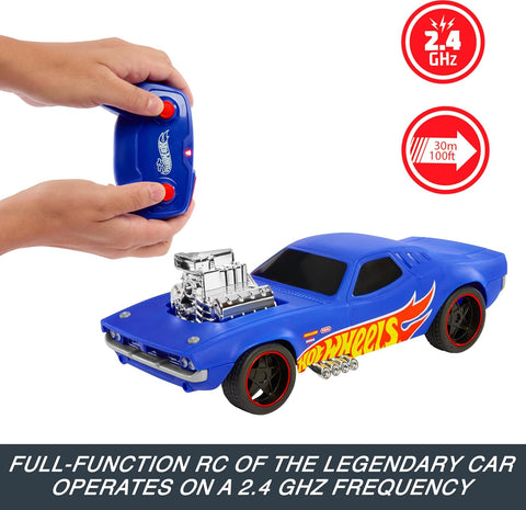 Hot Wheels 1:16 RC Rodger Dodger USB-Rechargeable