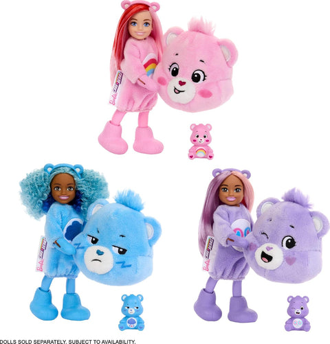 Barbie Cutie Reveal Care Bears Series Chelsea Small Doll & Accessories, 6 Surprises JCN97