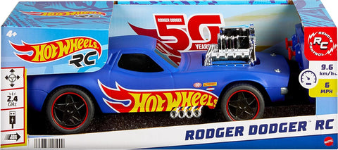 Hot Wheels 1:16 RC Rodger Dodger USB-Rechargeable