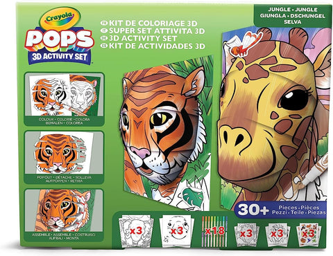 Crayola Color Pops All In One Jungle 3D Activity Set