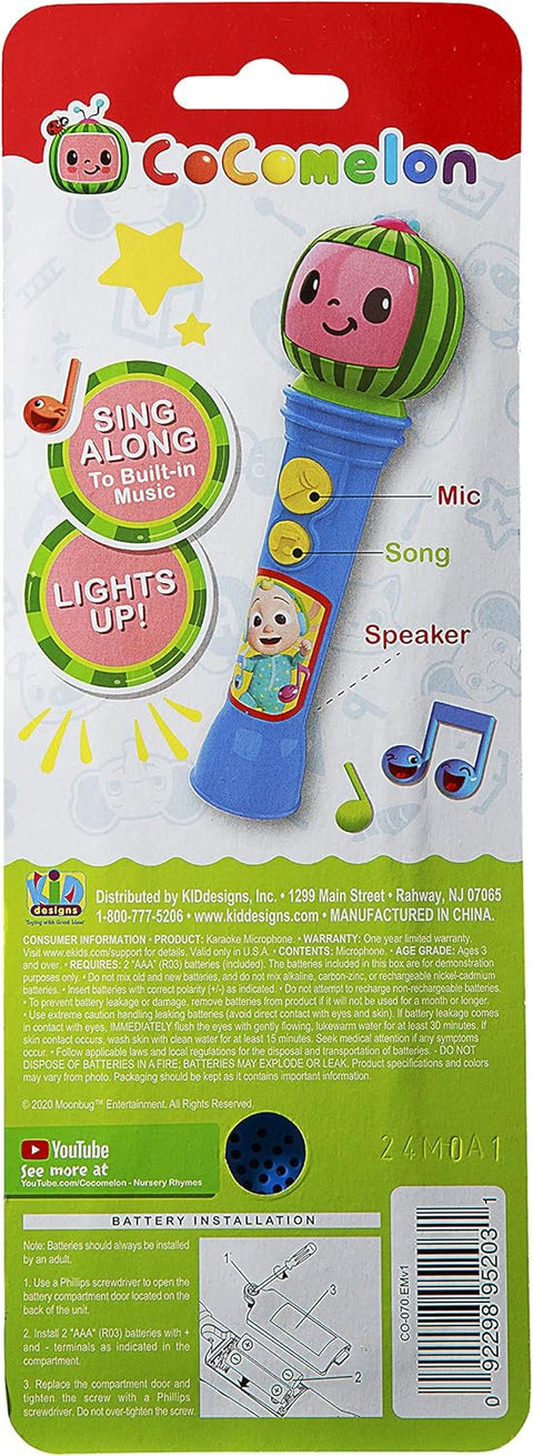 KIDDESIGNS Cocomelon Sing-Along Microphone Cocomelon