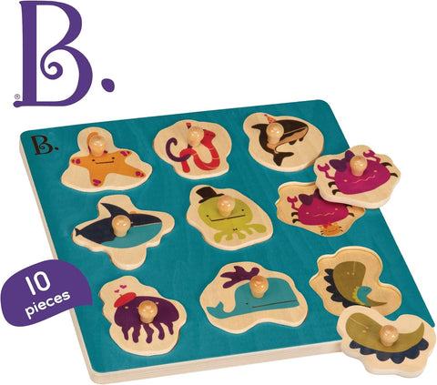 B. Hide n’ Sea Wooden Peg Puzzle