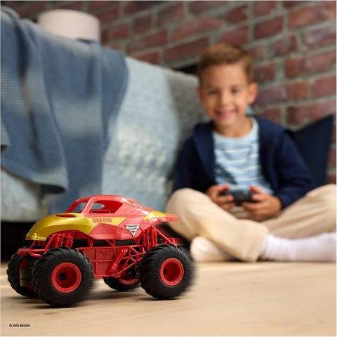 Monster Jam Marvel Iron Man RC Monster Truck, 1:24 Scale