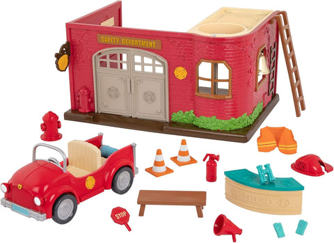 Li'l Woodzeez Honeysuckle Hollow Safety Department Fire Station Set