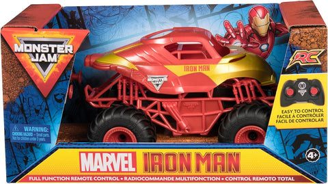 Monster Jam Marvel Iron Man RC Monster Truck, 1:24 Scale