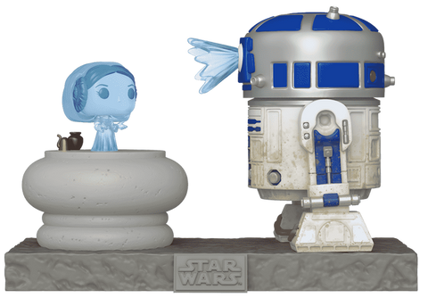 Funko Pop! Star Wars Deluxe R2-D2 and Princess Leia Hologram