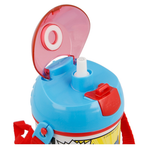 Paw Patrol Water Bottle 450ml With Straw and Strap