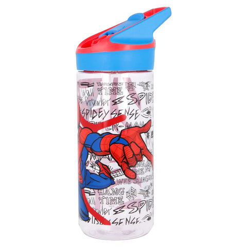 Marvel Spider-Man Water Bottle 620ml With Straw