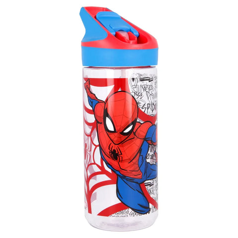 Marvel Spider-Man Water Bottle 620ml With Straw