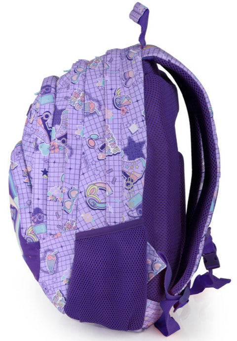 Gabol Funny Kids Lilac Backpack 3 Parts 44cm