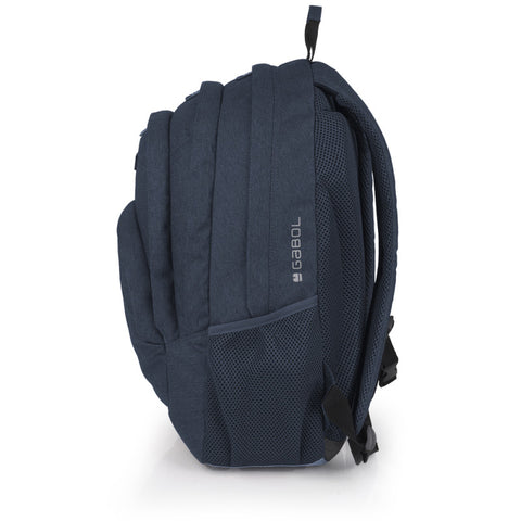 Gabol Wolf Teenager Navy Blue Backpack 3 Parts 44cm
