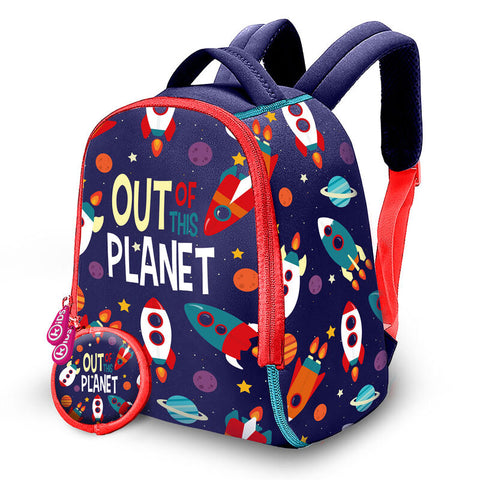 Neoprene Out Planet Backpack With Purse 25cm