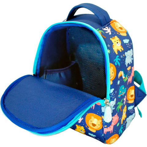 Neoprene Animals Backpacks With Purse Aqua 25cm