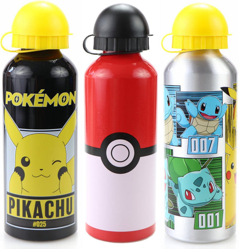 Pokémon Aluminium Water Bottle 500ml Assorted