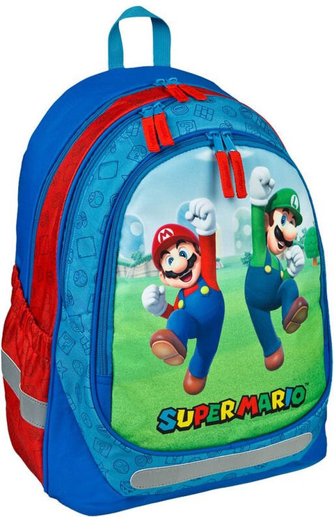 Super Mario Nintendo Backpack 3 Compartments 43cm