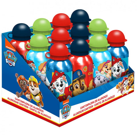 Paw Patrol Aluminium Water Bottle 500ml Assorted