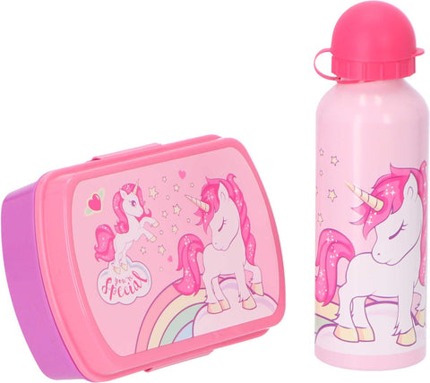 Unicorn Lunch Box And Water Bottle Set