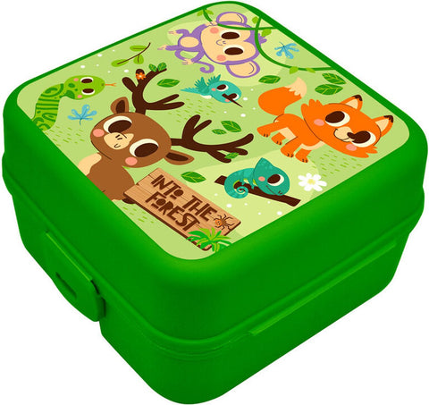 Into The Forest Animals 2 Levels Lunch Box