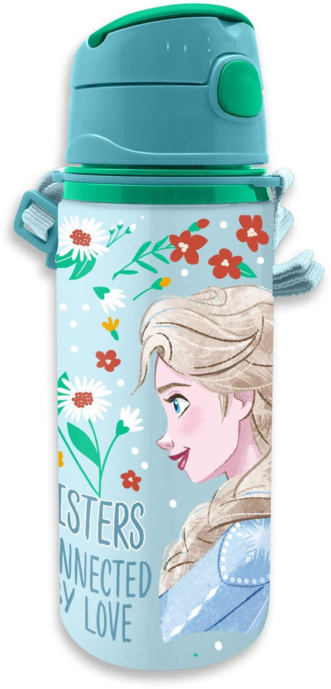 Disney Frozen Aluminium Water Bottle With Lace 600ml