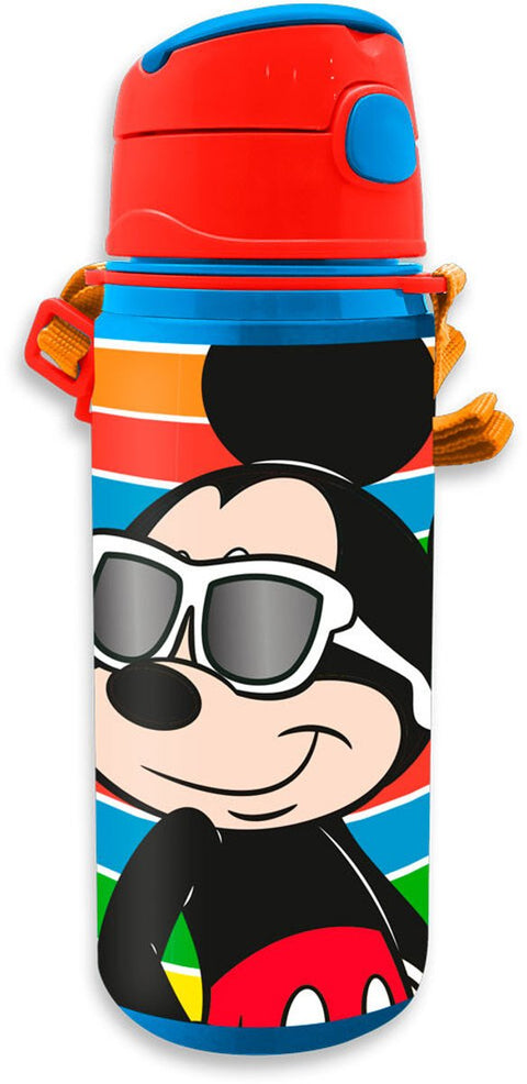 Disney Mickey Mouse Aluminium Water Bottle With Lace 600ml