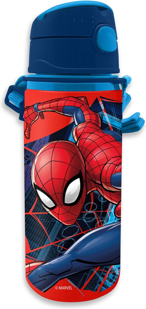 Marvel Spider-Man Aluminium Water Bottle With Lace 500ml