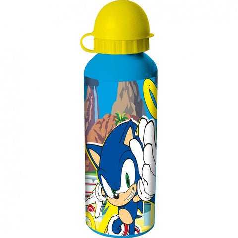 Sonic The Hedgehog Aluminium Water Bottle 500ml Assorted