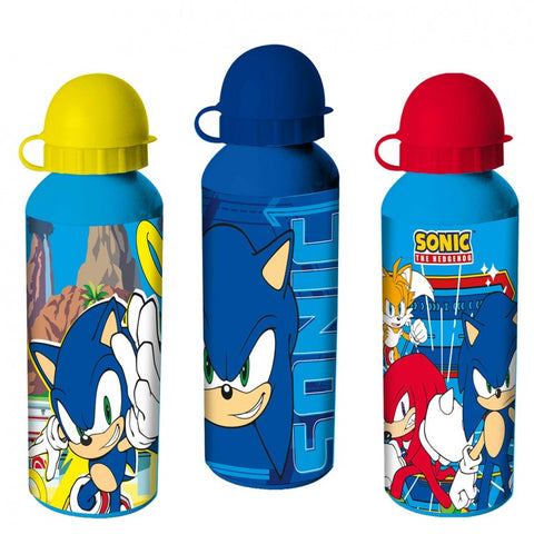 Sonic The Hedgehog Aluminium Water Bottle 500ml Assorted