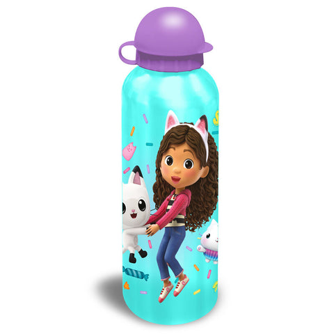 Gabby's Dollhouse Aluminium Water Bottle 500ml Assorted